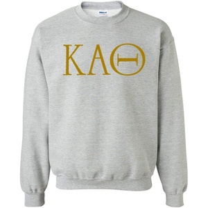 Kappa Alpha Theta University Crewneck Sweatshirt(Light Grey)