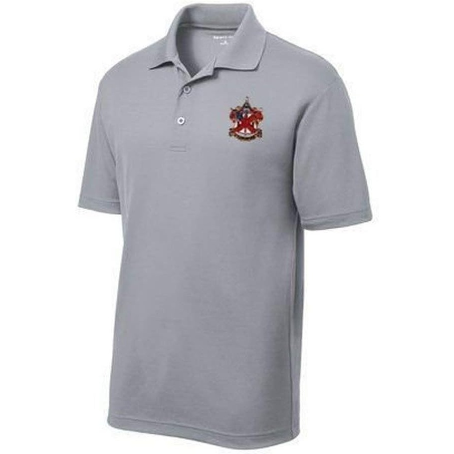 image:imageAlpha Chi Rho Crest Shield Emblem PoloSilver