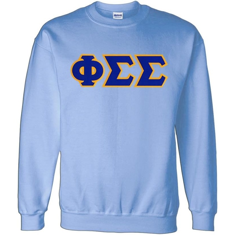 image:imageGreekgear Phi Sigma Sigma Lettered CrewneckLight Blue