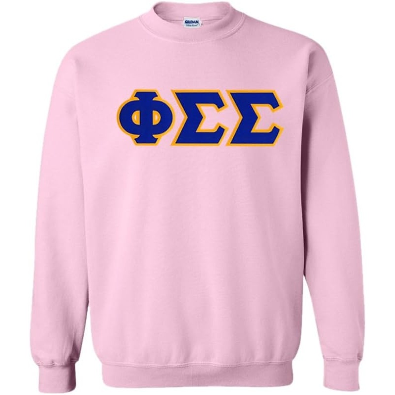 image:imageGreekgear Phi Sigma Sigma Lettered CrewneckLight Pink