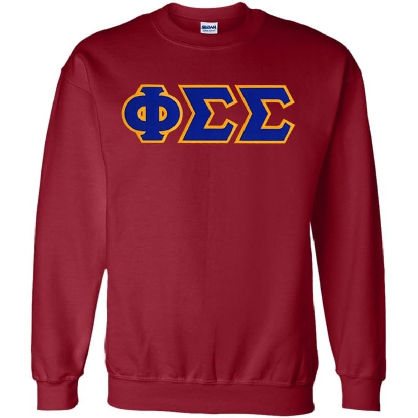 image:imageGreekgear Phi Sigma Sigma Lettered CrewneckMaroon