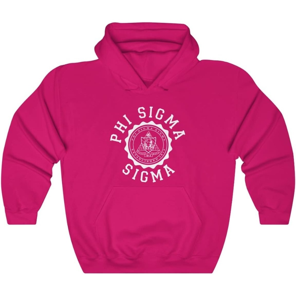 image:imageGreekgear Phi Sigma Sigma Unisex College Seal HoodieHeliconia