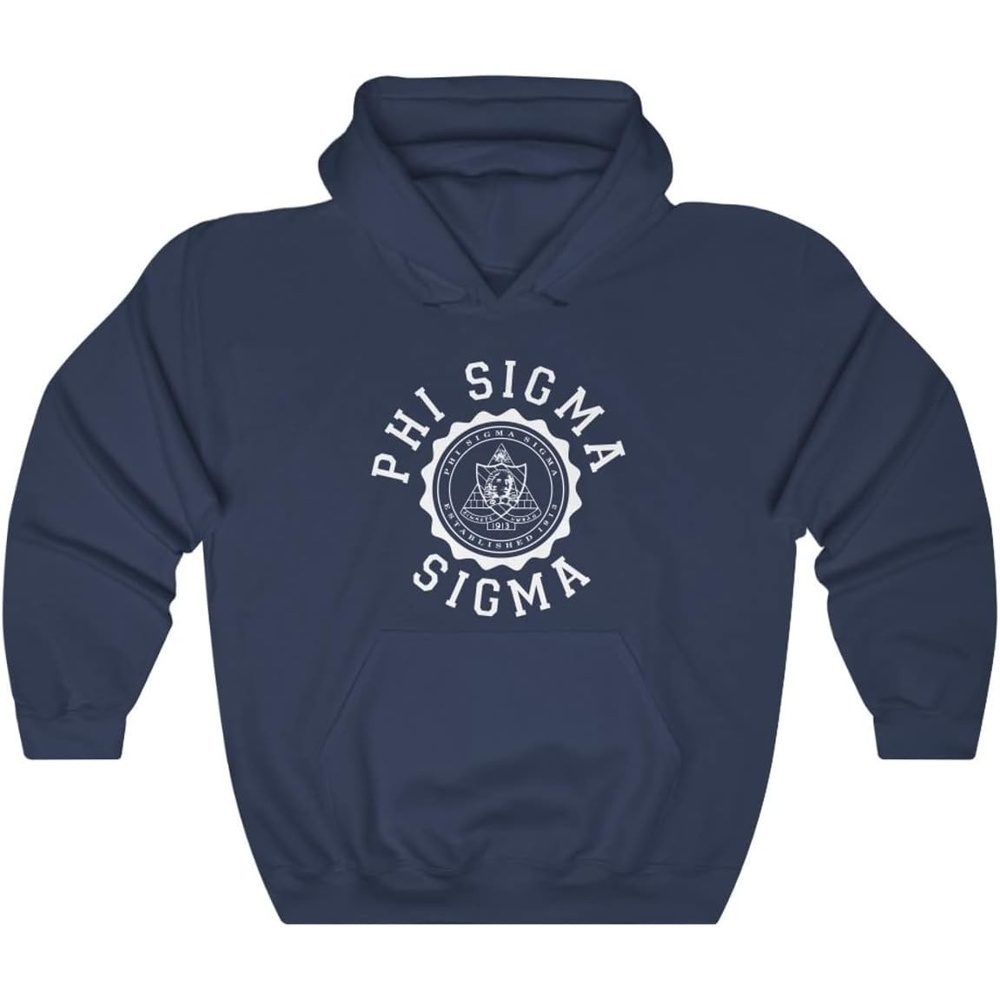 image:imageGreekgear Phi Sigma Sigma Unisex College Seal HoodieNavy