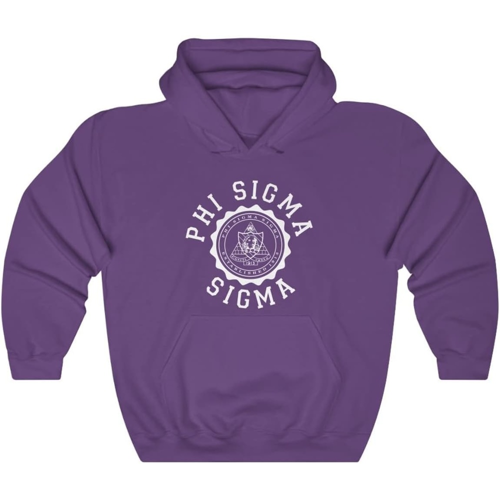 image:imageGreekgear Phi Sigma Sigma Unisex College Seal HoodiePurple