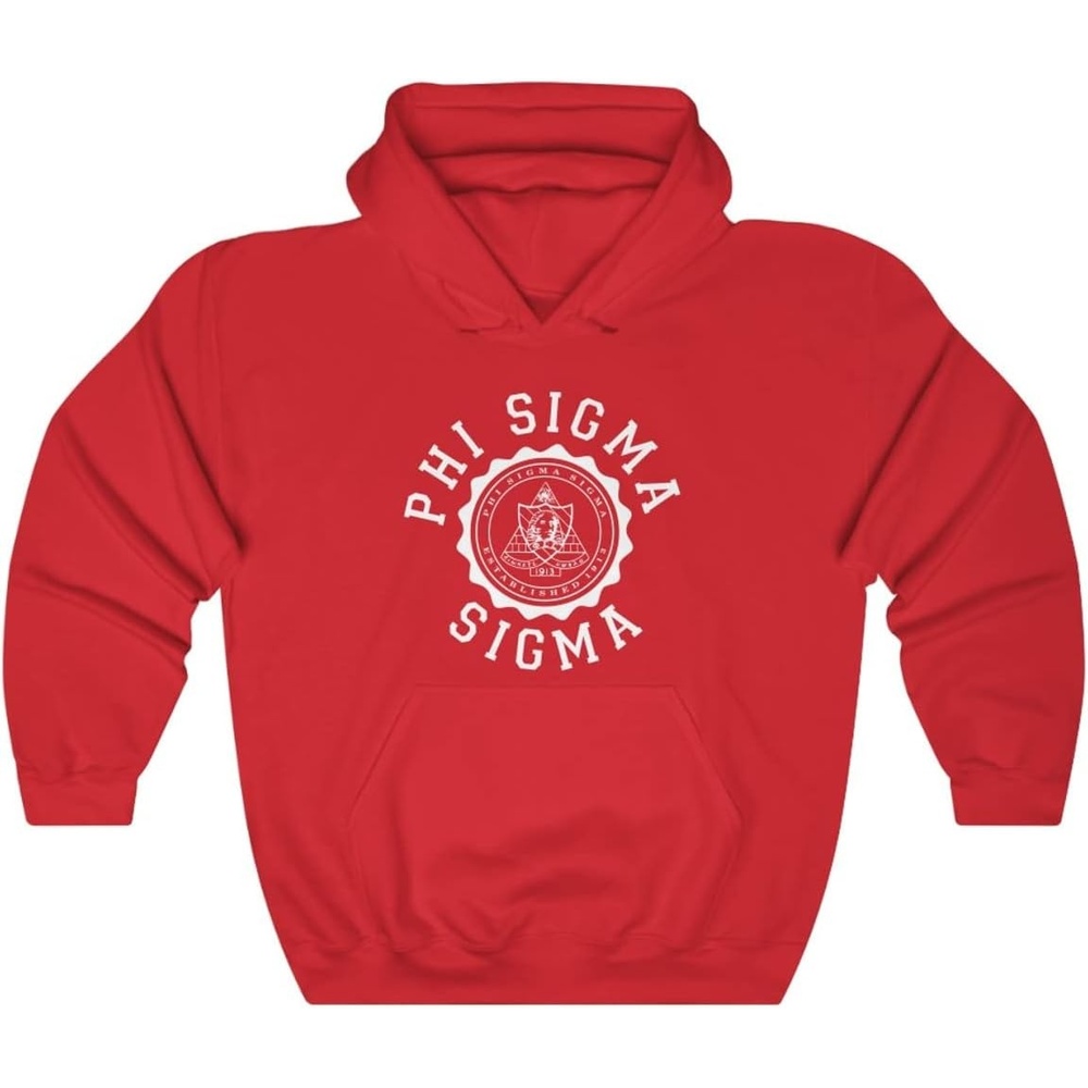 image:imageGreekgear Phi Sigma Sigma Unisex College Seal HoodieRed