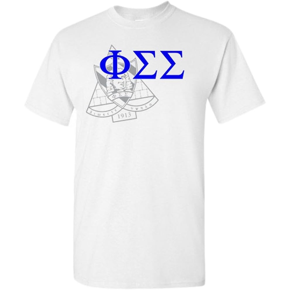 image:imagePhi Sigma Sigma Greek Crest TShirtLight Grey