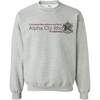 Greekgear Alpha Chi Rho Logo Crewneck Sweatshirt(Sports Grey)