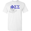 Phi Sigma Sigma Greek Crest T-Shirt(Light Grey)