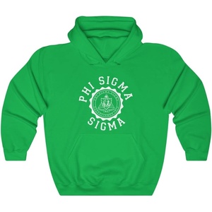 Greekgear Phi Sigma Sigma Unisex College Seal Hoodie(Irish Green)