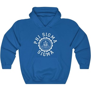 Greekgear Phi Sigma Sigma Unisex College Seal Hoodie(Royal)