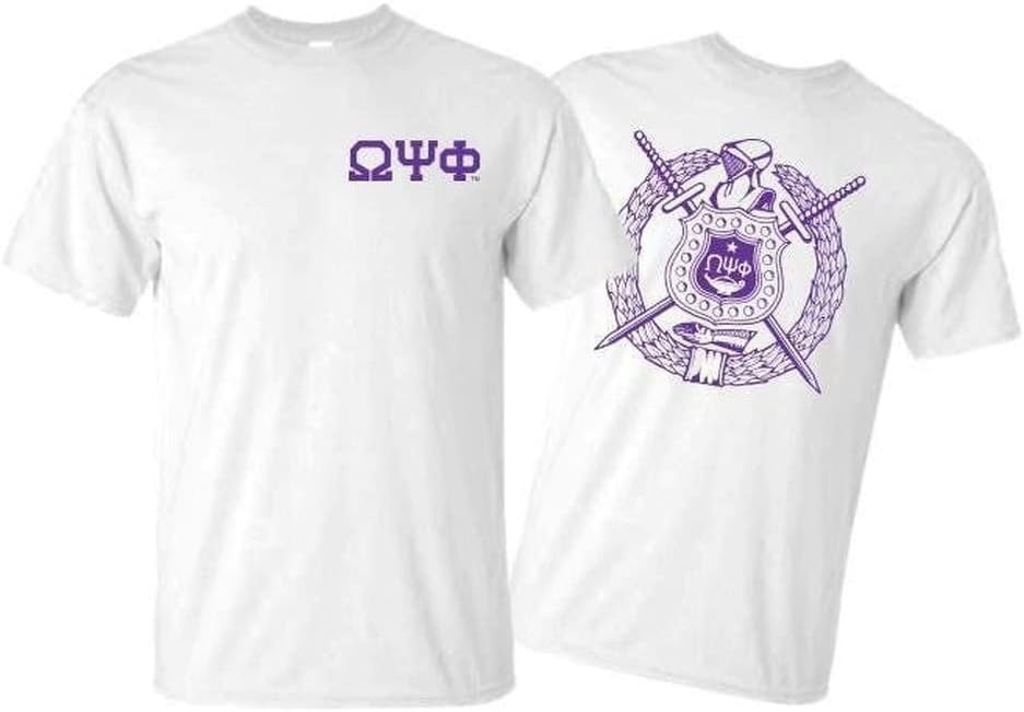 image:imageOmega Psi Phi World Famous Crest Shield TeeWhite