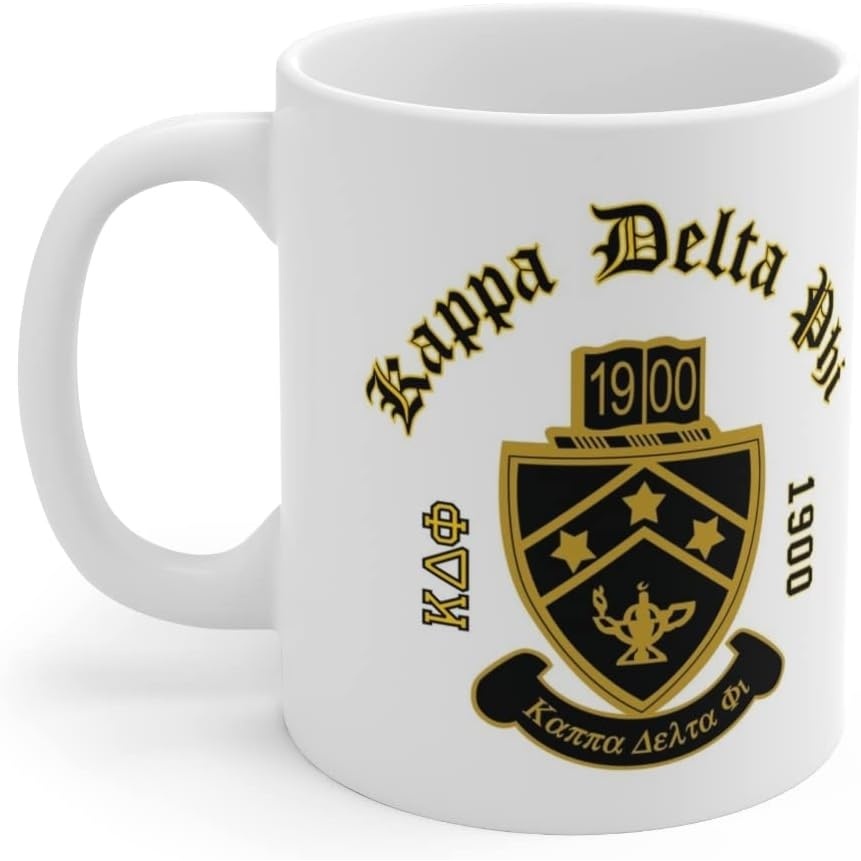 image:imageGreekgear Kappa Delta Phi Crest amp Year Ceramic Coffee Cup 11oz