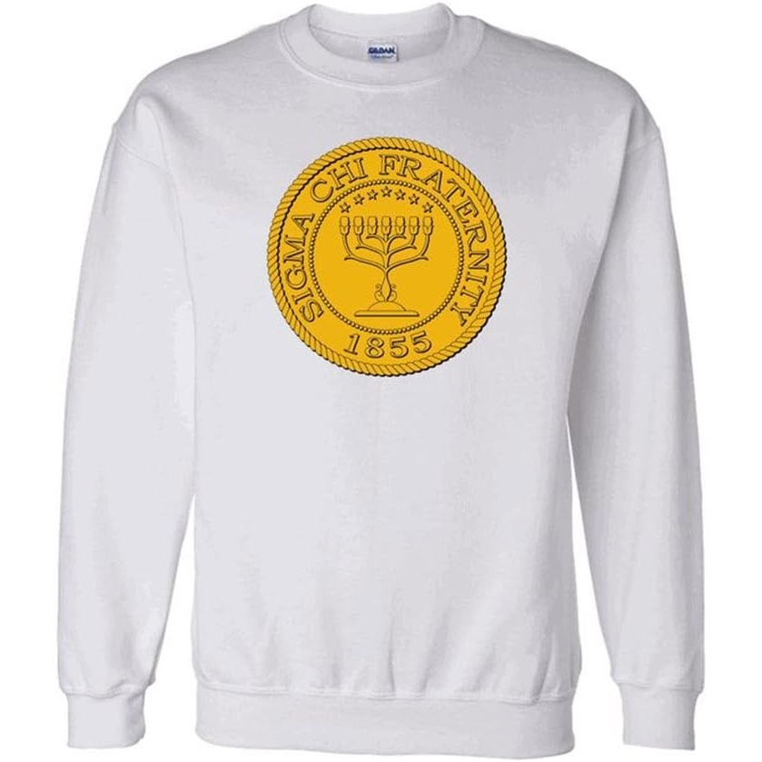 image:imageGreekgear Sigma Chi Logo Crewneck SweatshirtLight Grey