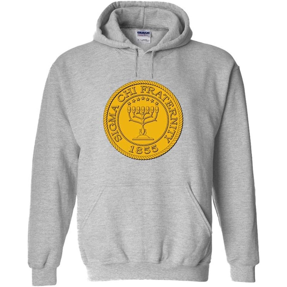image:imageGreekgear Sigma Chi Logo Hooded SweatshirtSports Grey