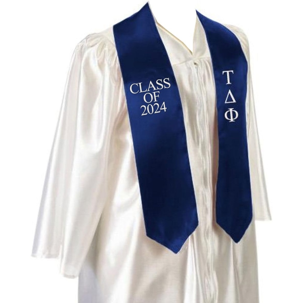 image:imageGreekgear Tau Delta Phi Embroidered Graduation Sash Stole
