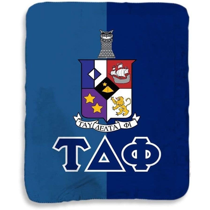 image:imageGreekgear Tau Delta Phi Two Tone Sherpa Lap Blanket