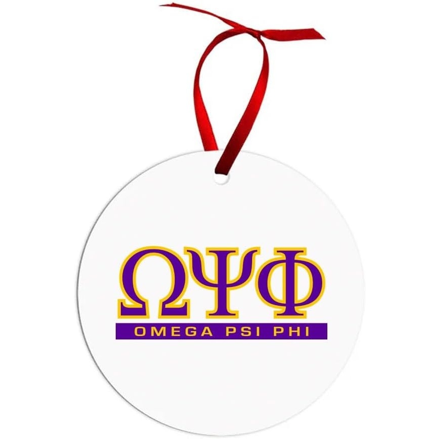 image:imageOmega Psi Phi Classic Circle Ornaments