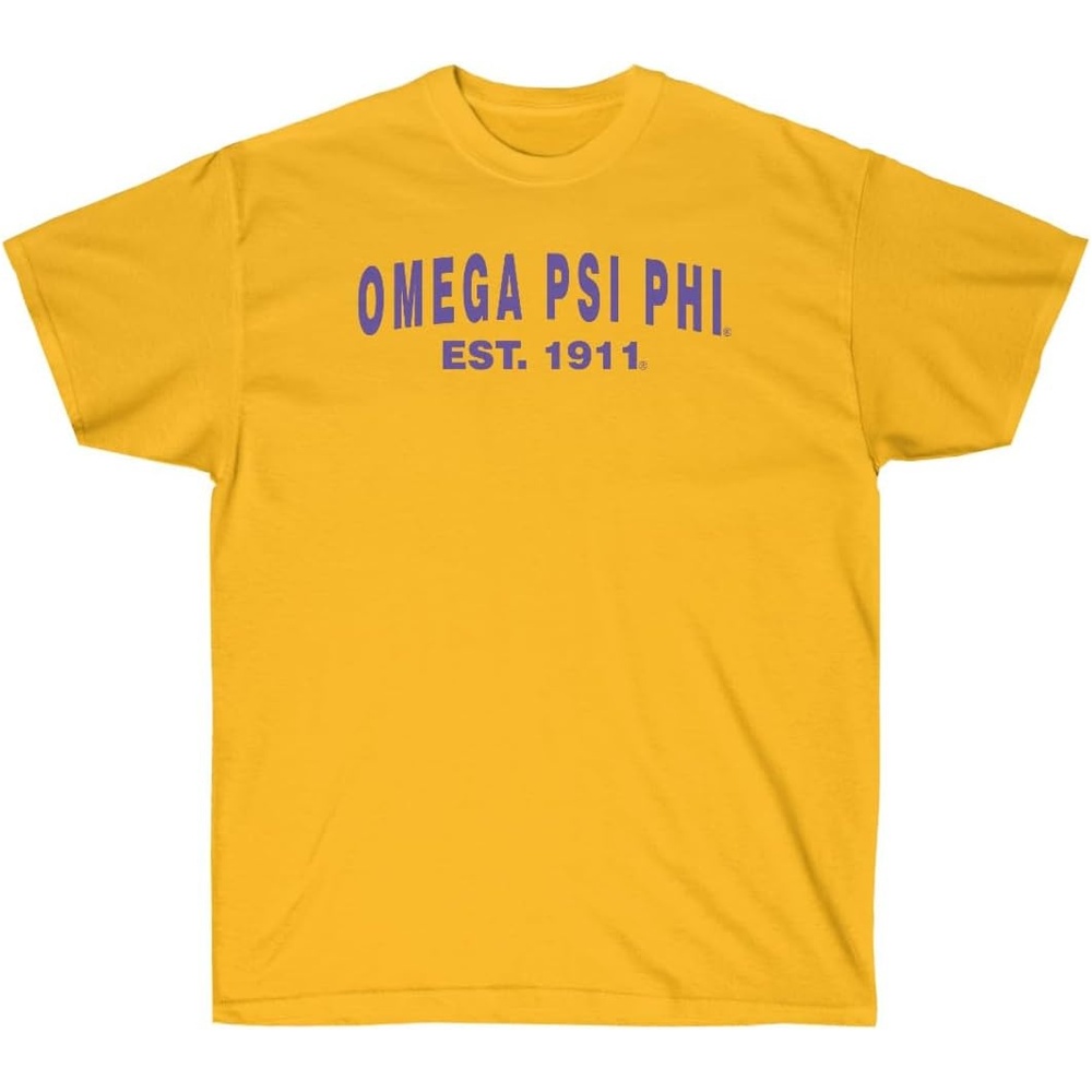 image:imageOmega Psi Phi Established TShirtAthletic Gold