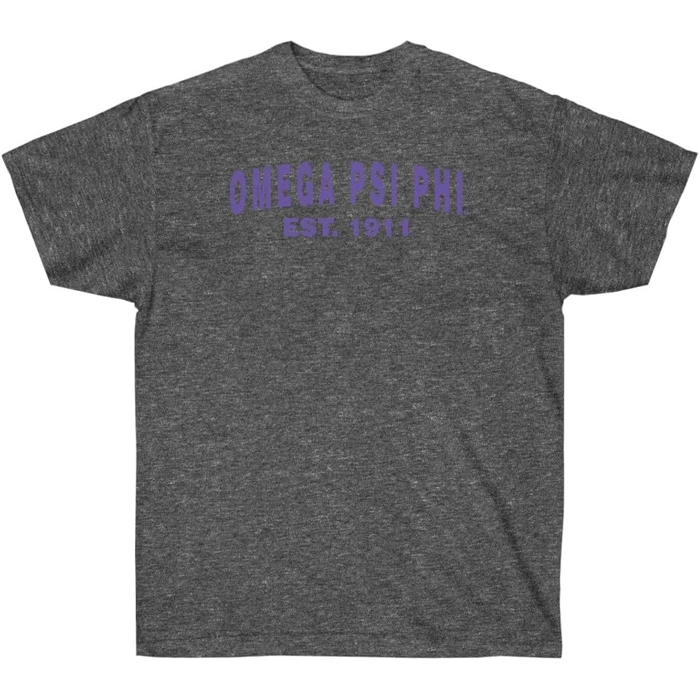 image:imageOmega Psi Phi Established TShirtCharcoal Grey