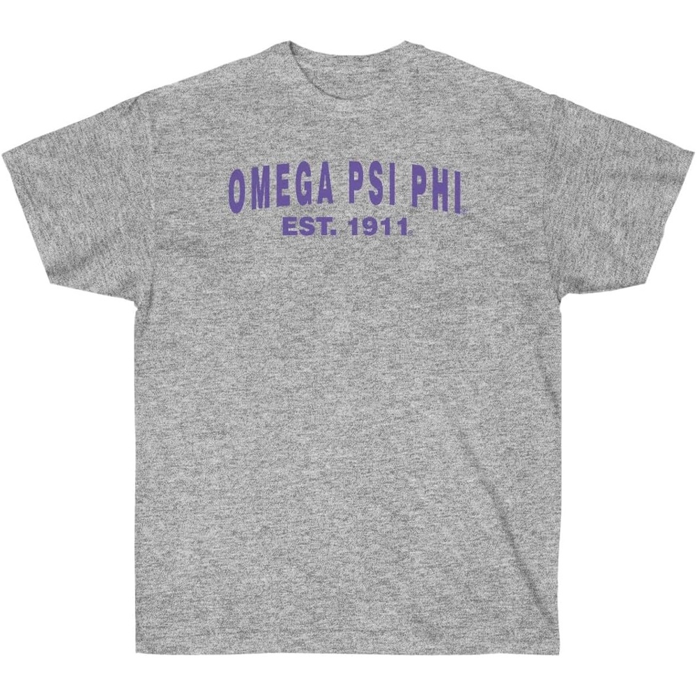image:imageOmega Psi Phi Established TShirtSports Grey