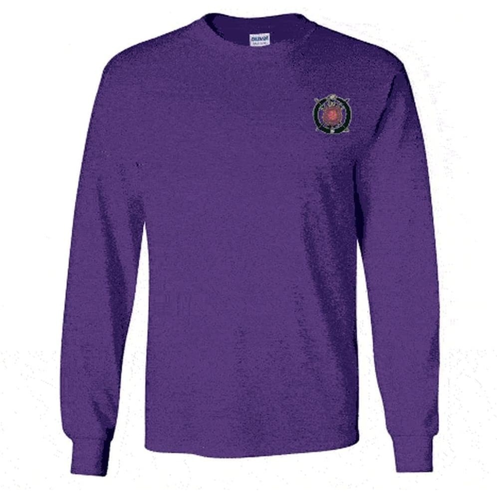 image:imageOmega Psi Phi Fraternity Crest Shield Longsleeve TeePurple
