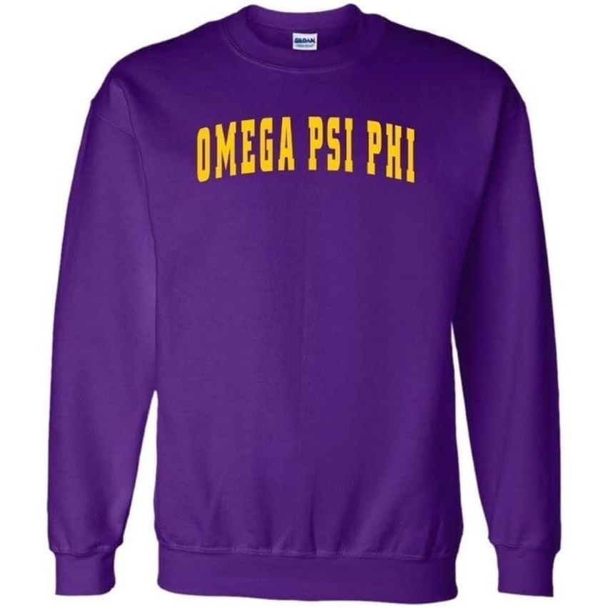 image:imageOmega Psi Phi Letterman Crewneck SweatshirtsPurple