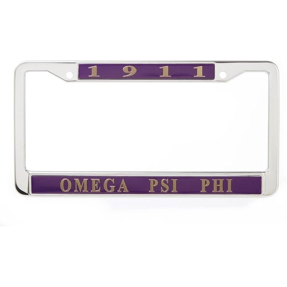 image:imageOmega Psi Phi Metal License Plate Frame