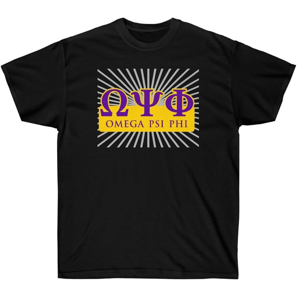 image:imageOmega Psi Phi Starburst Cotton TeeBlack