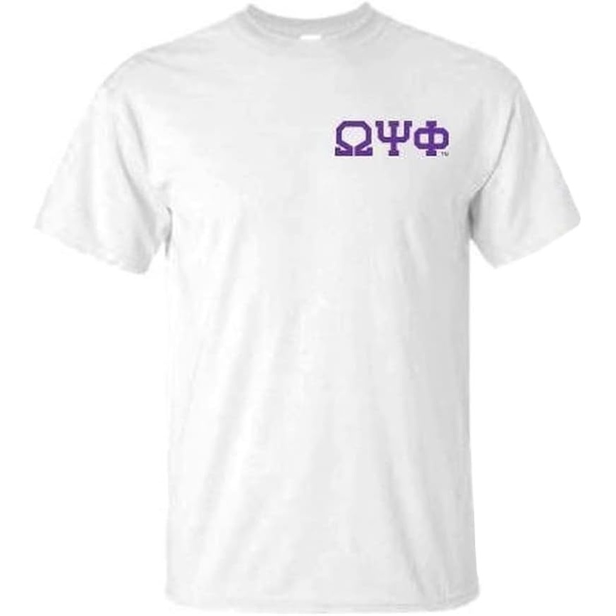 image:imageOmega Psi Phi World Famous Crest Shield TeeWhite