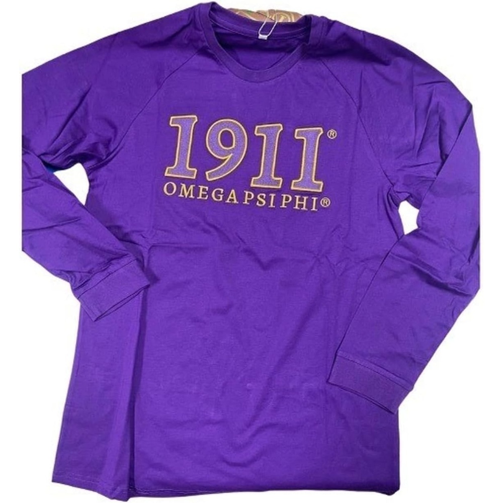 image:imageOmega Psi Phi Year Twill Long Sleeve TeePurple