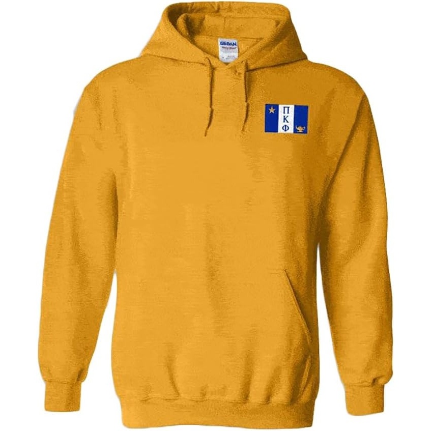 image:imagePi Kappa Phi Flag Patch Hooded SweatshirtAthletic Gold