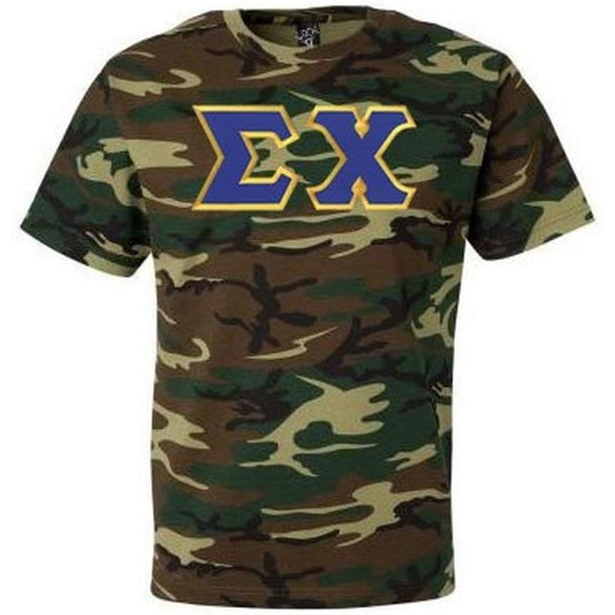 image:imageSigma Chi Lettered Camouflage TShirtsCamouflage