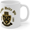 Greekgear Kappa Delta Phi Crest & Year Ceramic Coffee Cup, 11oz