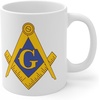 Greekgear Mason Crest Ceramic Coffee Cup, 11oz