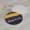 Omega Psi Phi Christmas Mountains Ornament