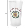 Omega Psi Phi Frosted Glass, 16oz