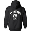 Omega Psi Phi Social Hooded Sweatshirt(Black)