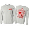 Phi Kappa Theta World Famous Crest Long Sleeve T-Shirt(Light Grey)