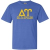 Delta Upsilon DU Greek Heavyweight T-Shirt(Mystic Blue)