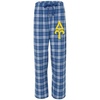 Delta Upsilon DU Pajamas Flannel Pant(Royal/Silver)
