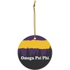 Omega Psi Phi Christmas Mountains Ornament