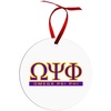 Omega Psi Phi Classic Circle Ornaments