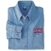 Omega Psi Phi Denim Shirt – Tail(Blue Jean)