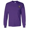 Omega Psi Phi Fraternity Crest – Shield Longsleeve Tee(Purple)