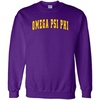 Omega Psi Phi Letterman Crewneck Sweatshirts(Purple)
