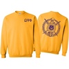 Omega Psi Phi World Famous Crest – Shield Printed Crewneck Sweatshirt(Gold)