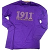 Omega Psi Phi Year Twill Long Sleeve Tee(Purple)