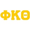 Phi Kappa Theta Big Greek Letter Window Sticker Decal 4 Inches Yellow(Yellow)