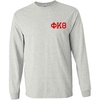 Phi Kappa Theta World Famous Crest Long Sleeve T-Shirt(Light Grey)