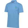 Sigma Chi Greek Crest Emblem Defer Polo(Pond Blue/White)